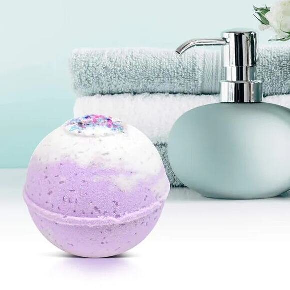 "Unicorn Poop" Organic Bath Bomb in kraft box - 5 oz - Picture 6 of 7